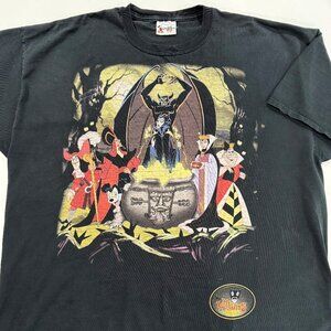 Vintage 90's Disney Parks Halloween Villains T Shirt Size 2x Unisex